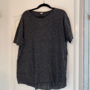 Heathered Charcoal boyfriend tee